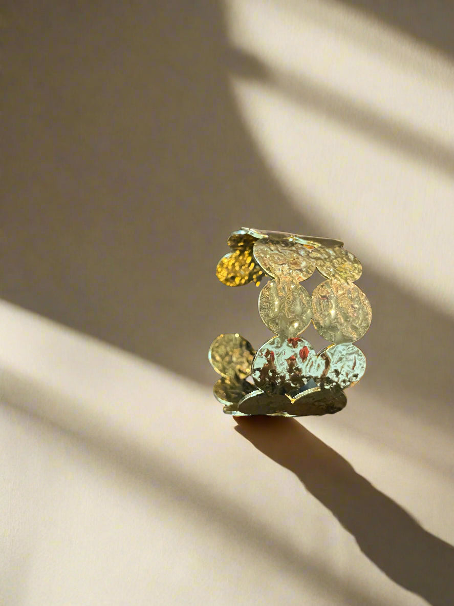 Gold coin bracelet anti tarnish