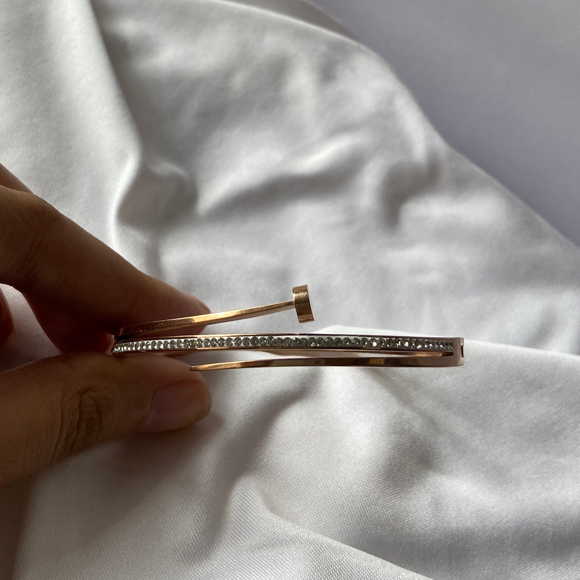 Rose Gold Studded Anti Tarnish Everyday Bracelet