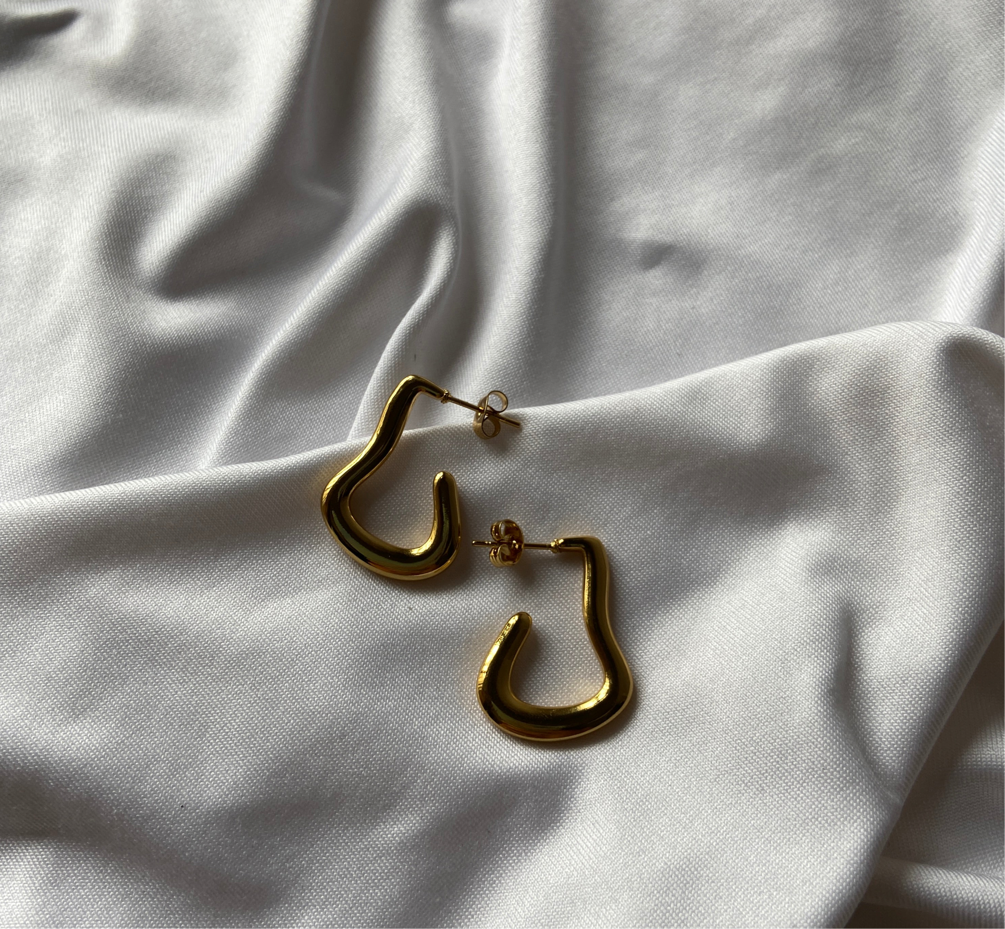 Abstract Anti Tarnish Earrings