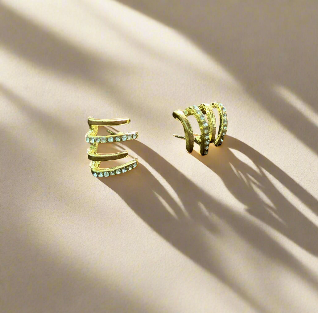 Close up of claw earring